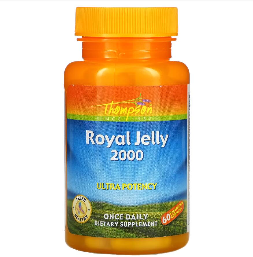 Thompson, Royal Jelly, Ultra Potency, 2,000 mg, 60 Vegetarian Capsules